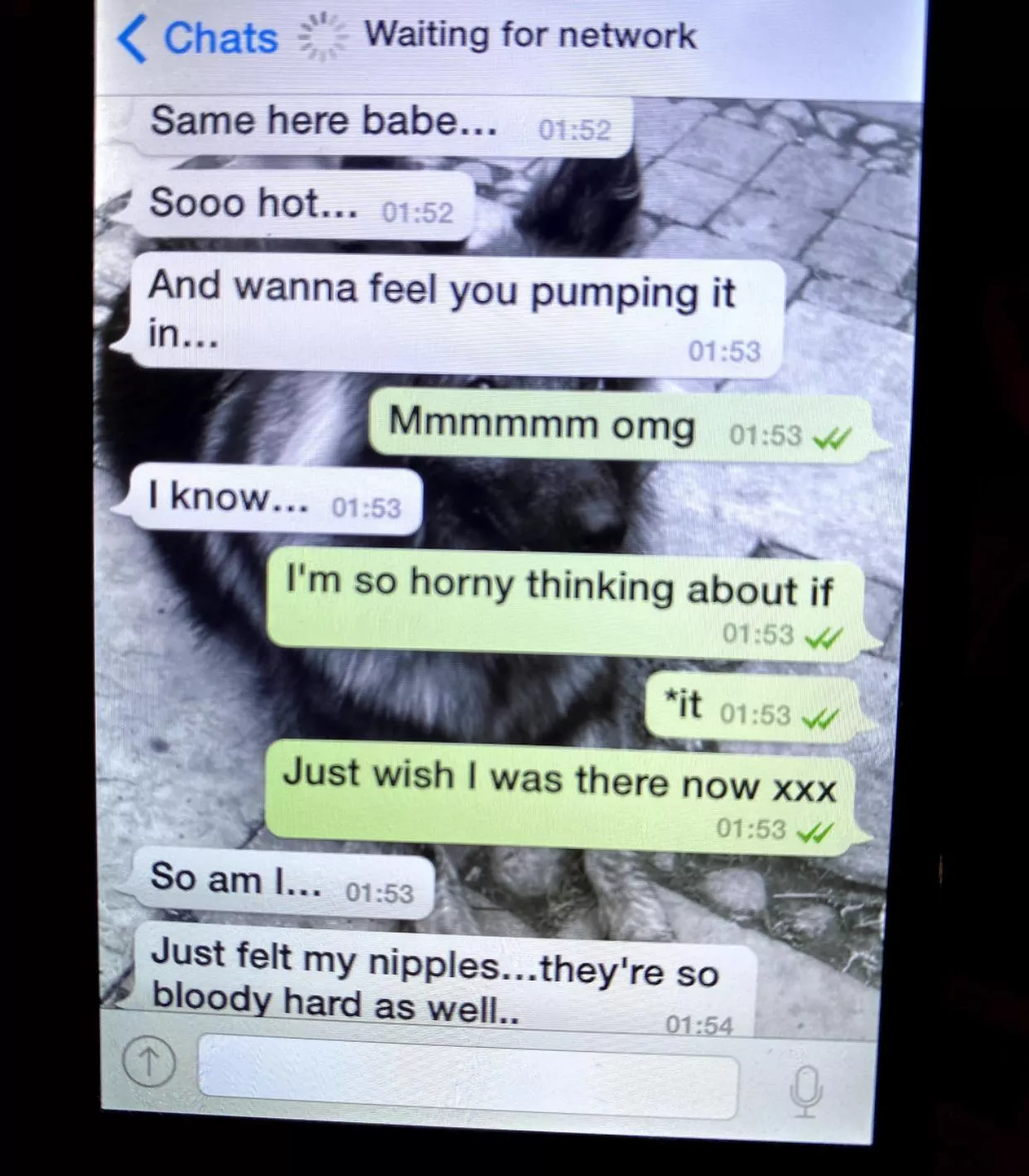 Old work colleague sent me this chat he had with my wife… Old work colleague sent me this chat he had with my wife…
