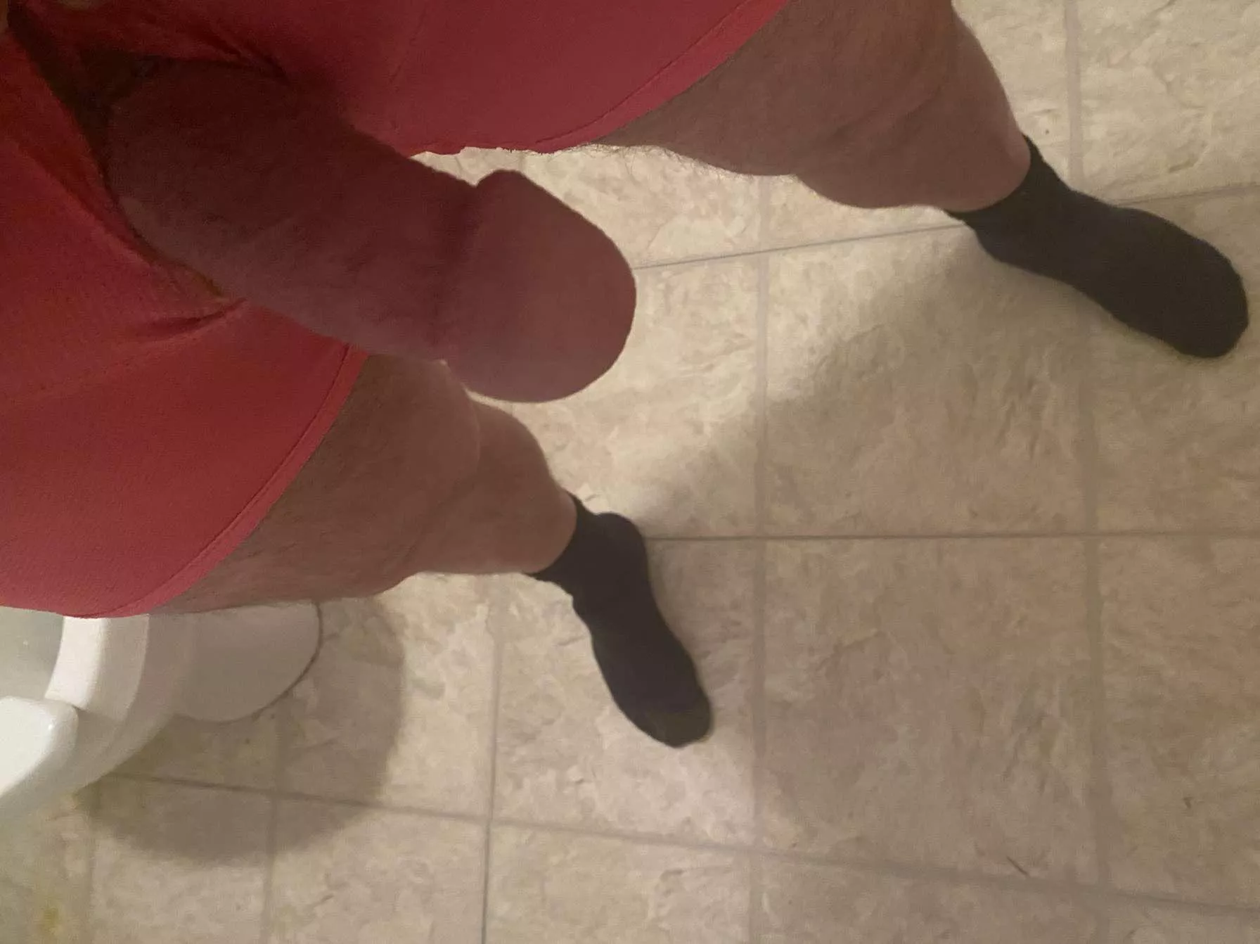 Older daddy soft cock hanging