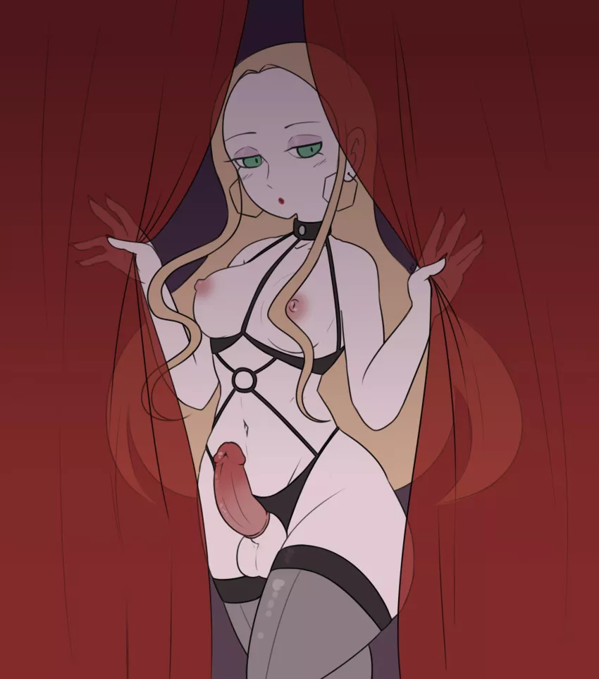 Oleana peeks through the curtains (RequestRf)