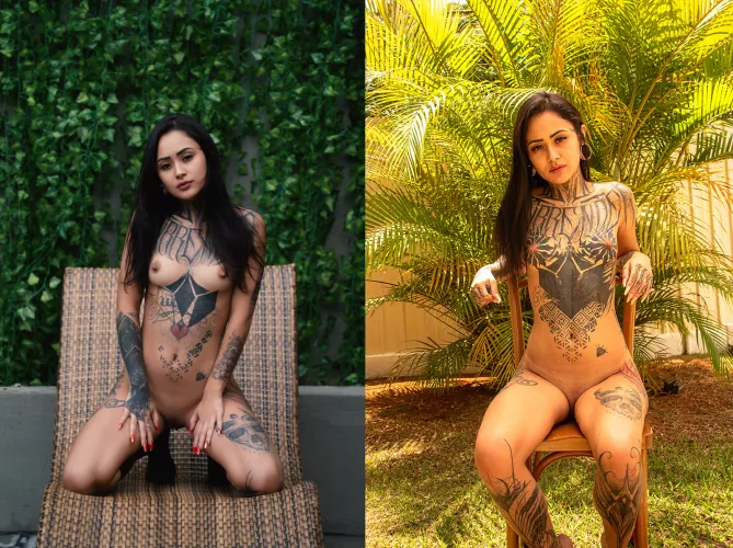 On a 1-10 scale how much do you like my tits tats?