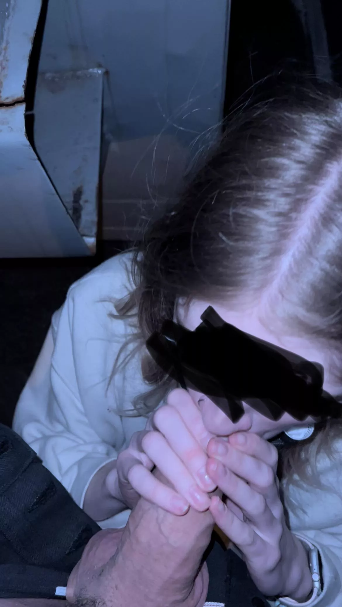 On her knees behind the dive bar dumpster…. Someone missed me…