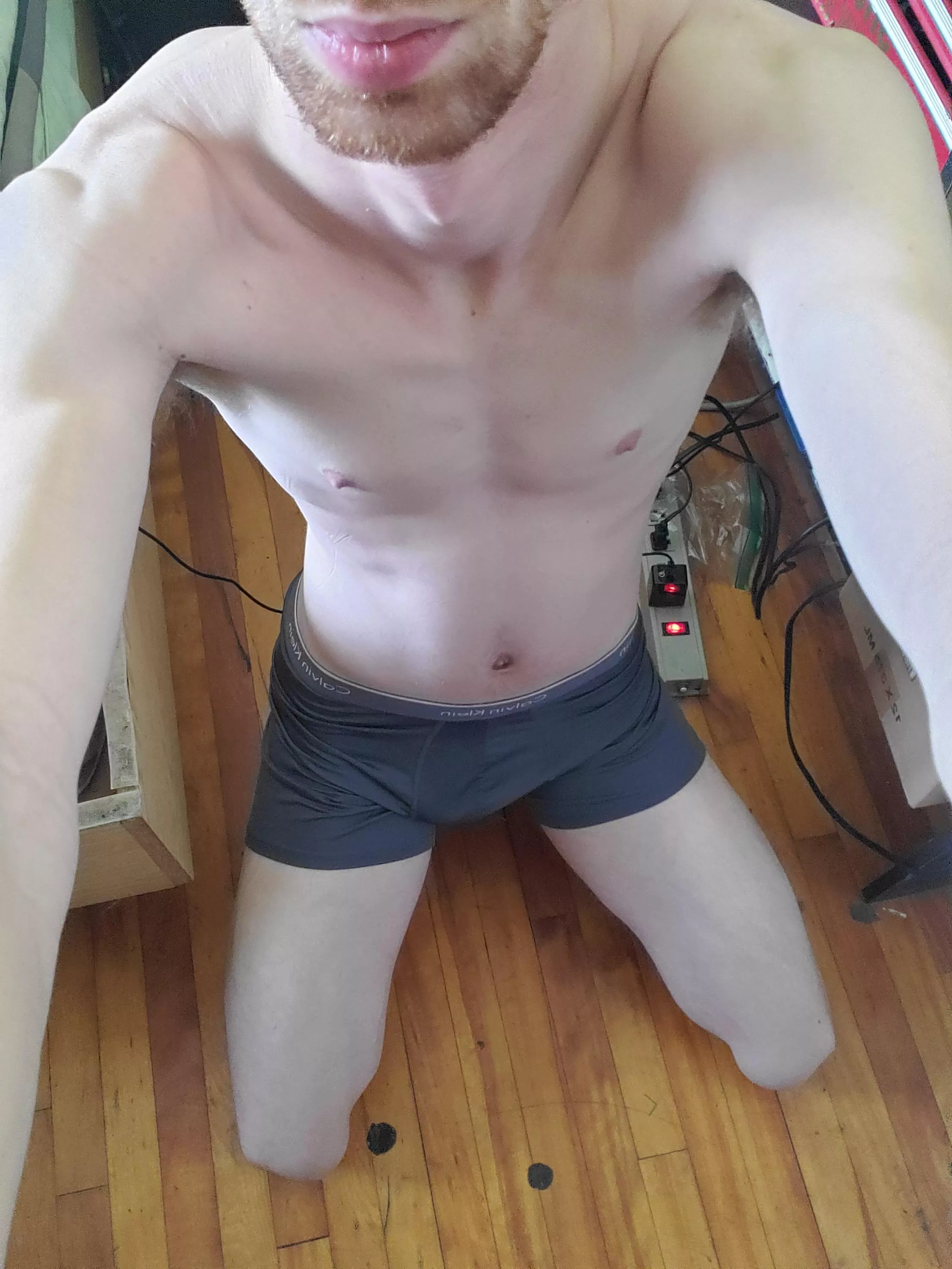 On my knees, waiting to serve a goddess