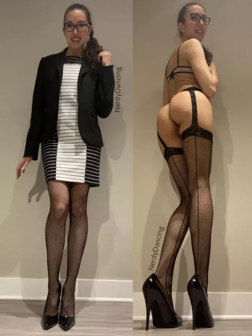 On or off… for the business clothes, not the glasses (42F)