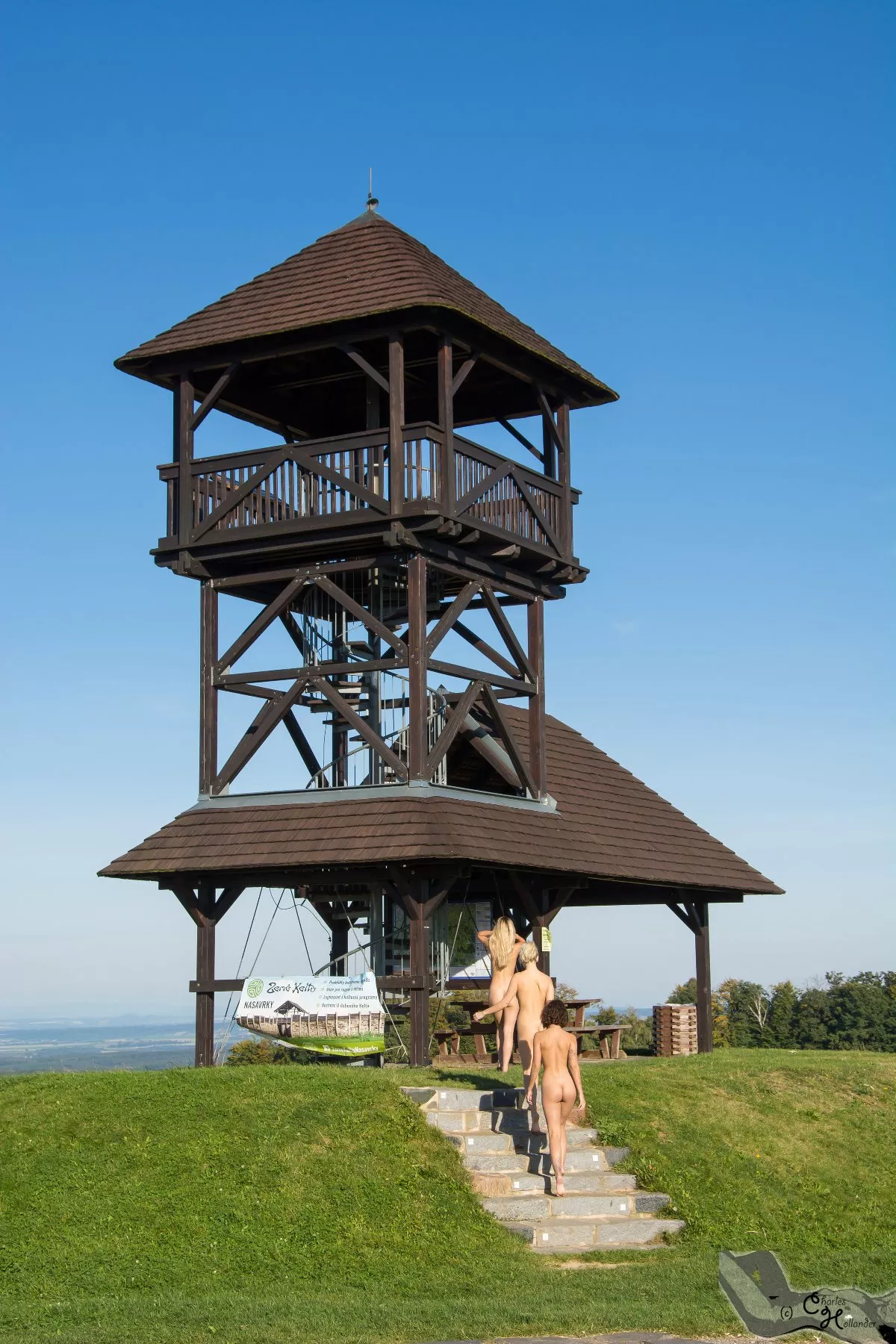 On the way to the tower