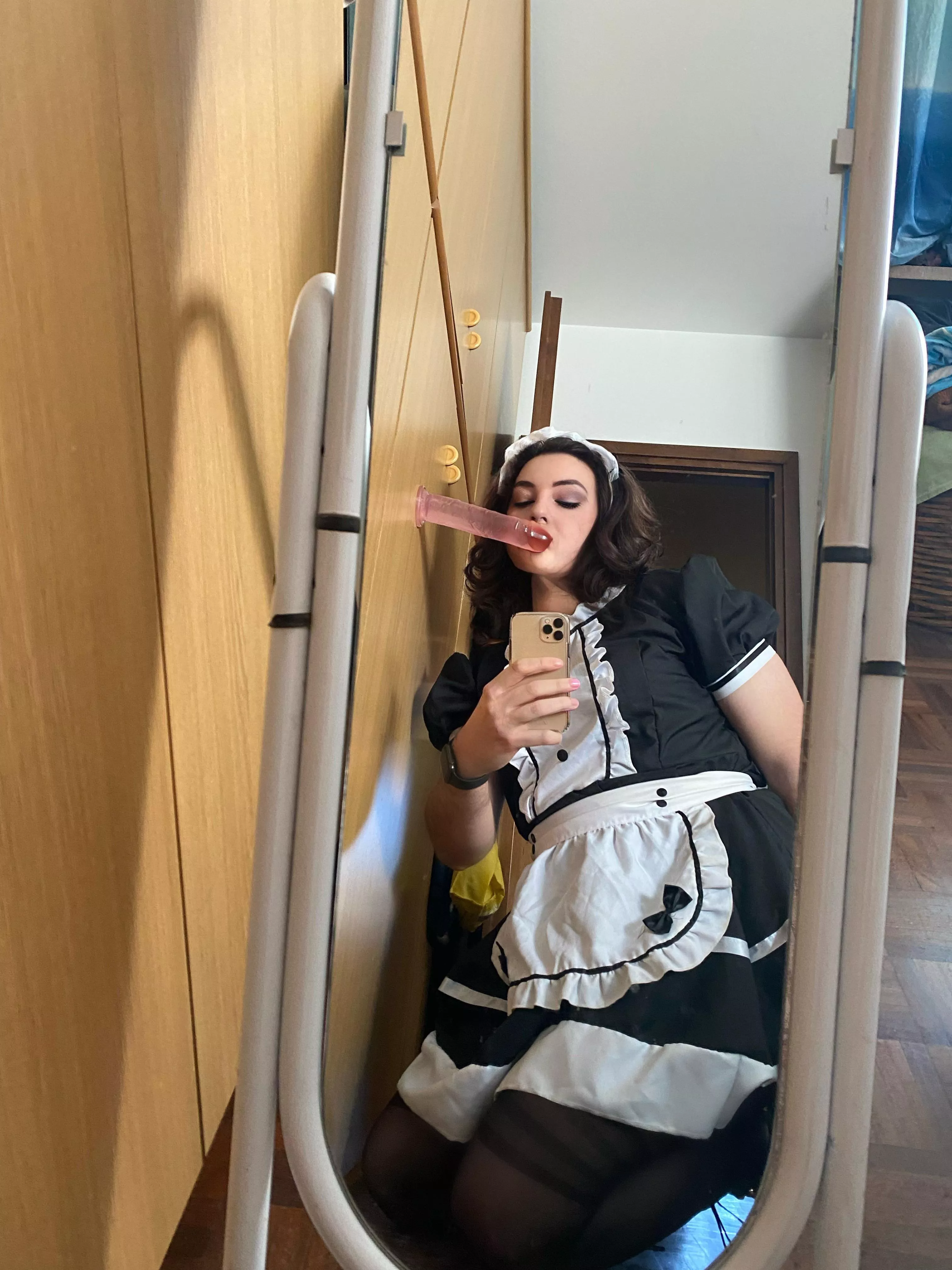 On your knees sissy and do what you were born to do