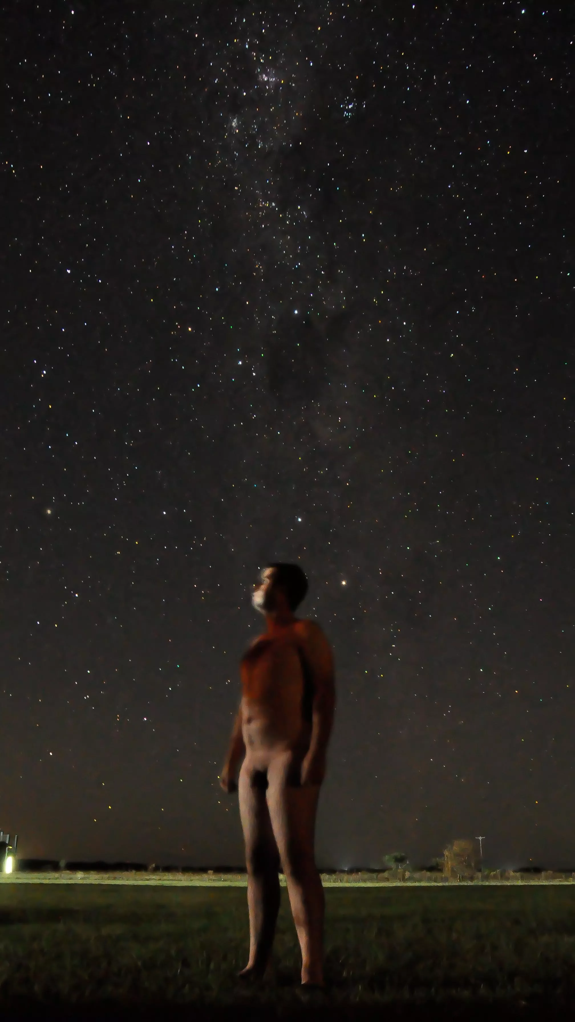 One more magical night, me, the sky, the full moon and every possible star, the universe is magical🌌💙