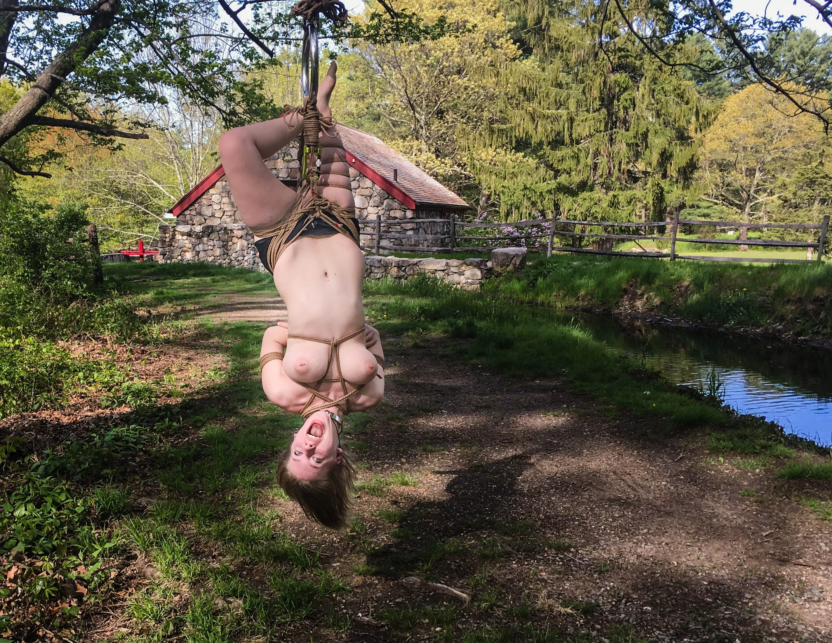 One more Shibari one, then I'll stop for the day, because I don't want to get in trouble for over posting. Beauty in Nature, with the love of my life Sasha ( u/ireallylikecats69 ) [F]