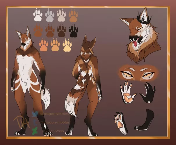 One of my best furry ref commissions I’ve done for someone over on discord <3