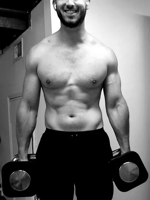 One of the ways I like to get my blood pumping in the morning - can you guess the other? 😈