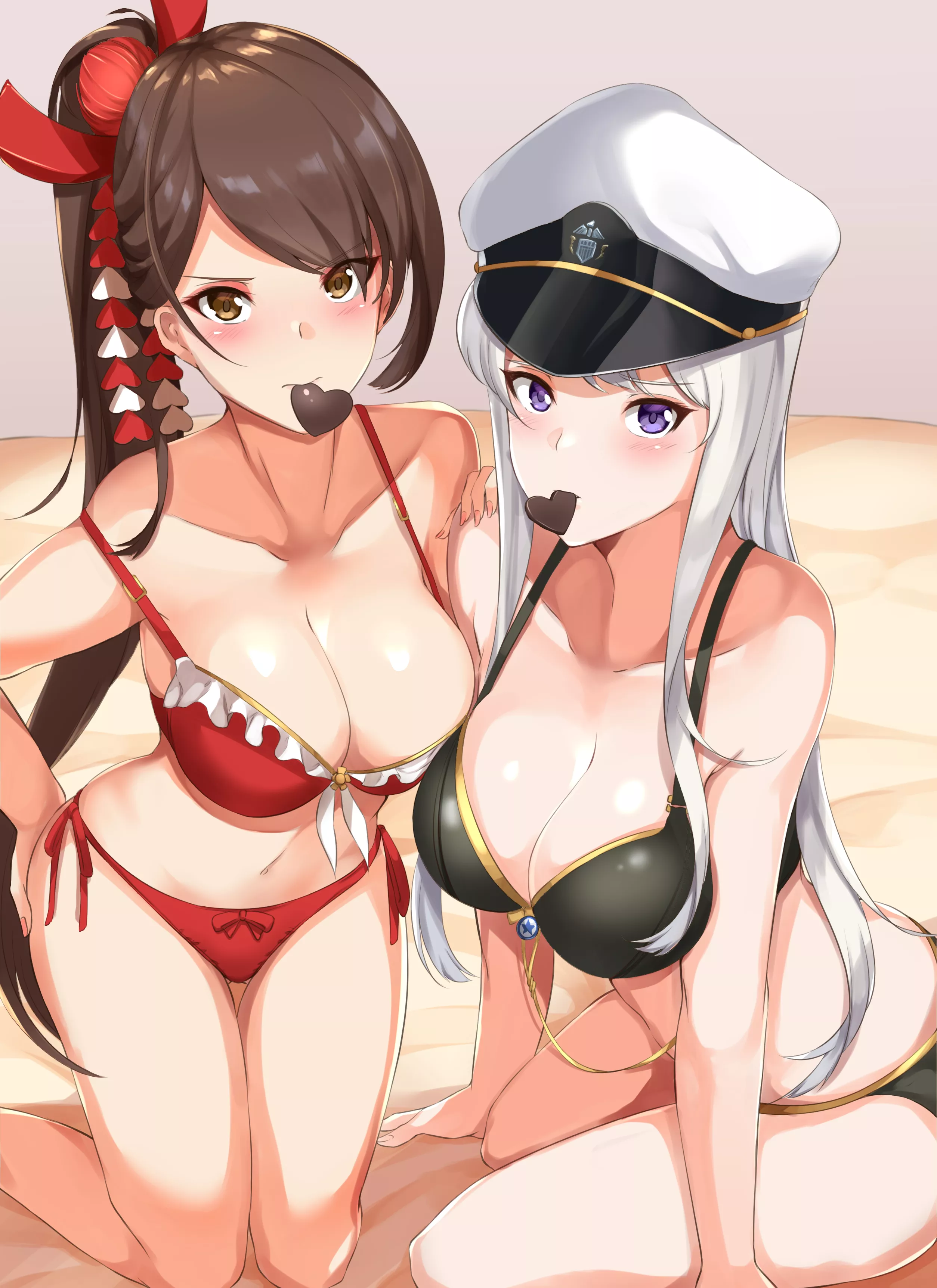 One Wants To Love Him & One Wants To Kill Him (USS Enterprise & IJN Zuikkaku, Azur Lane, Eagle Union Faction & Sakura Empire Faction)