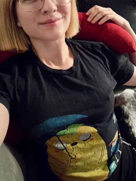 Only time I wear a bra these days is when I’m at work, I love having my girls free!