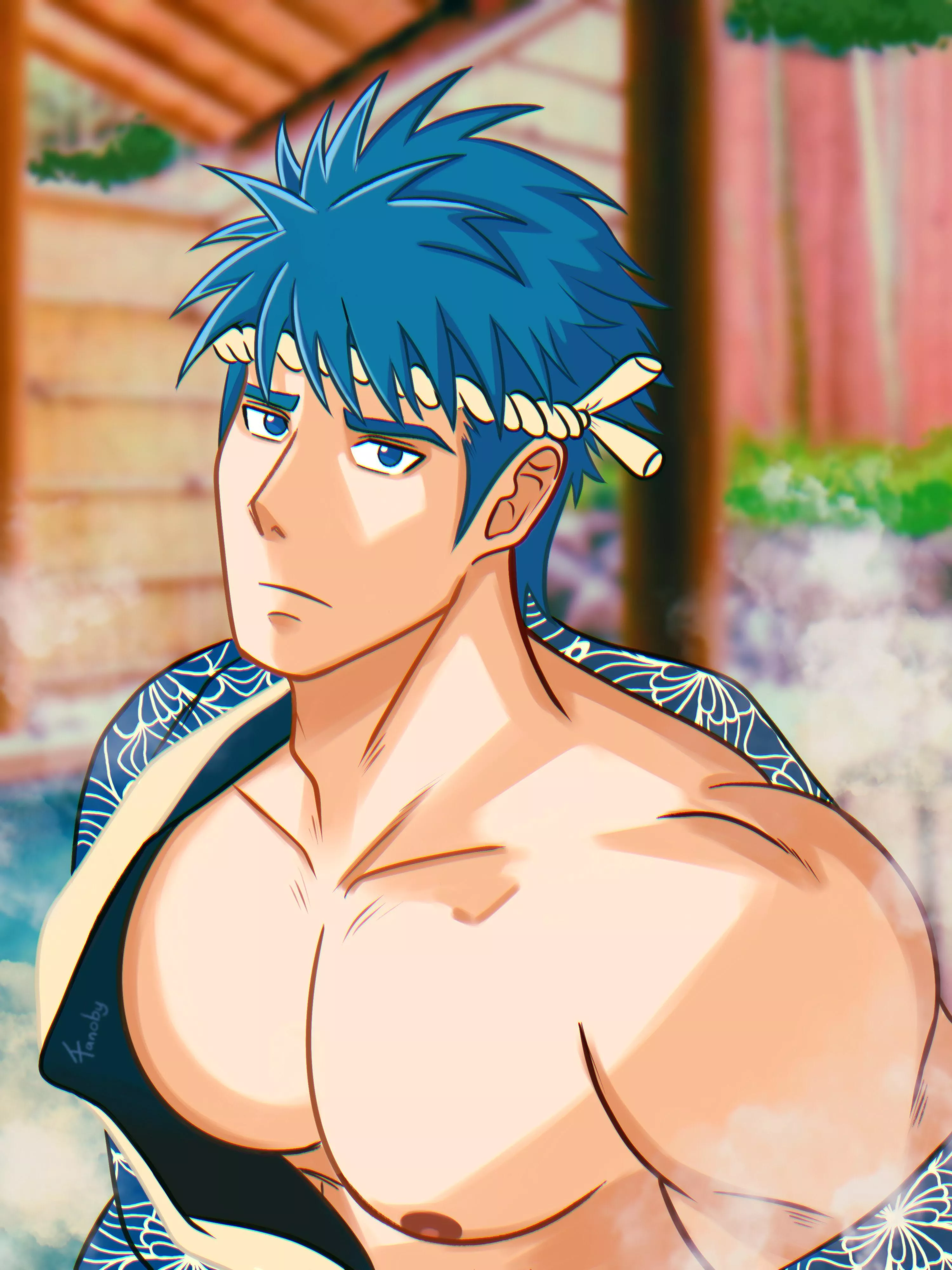 Onsen with Ike IG:@sentanoby