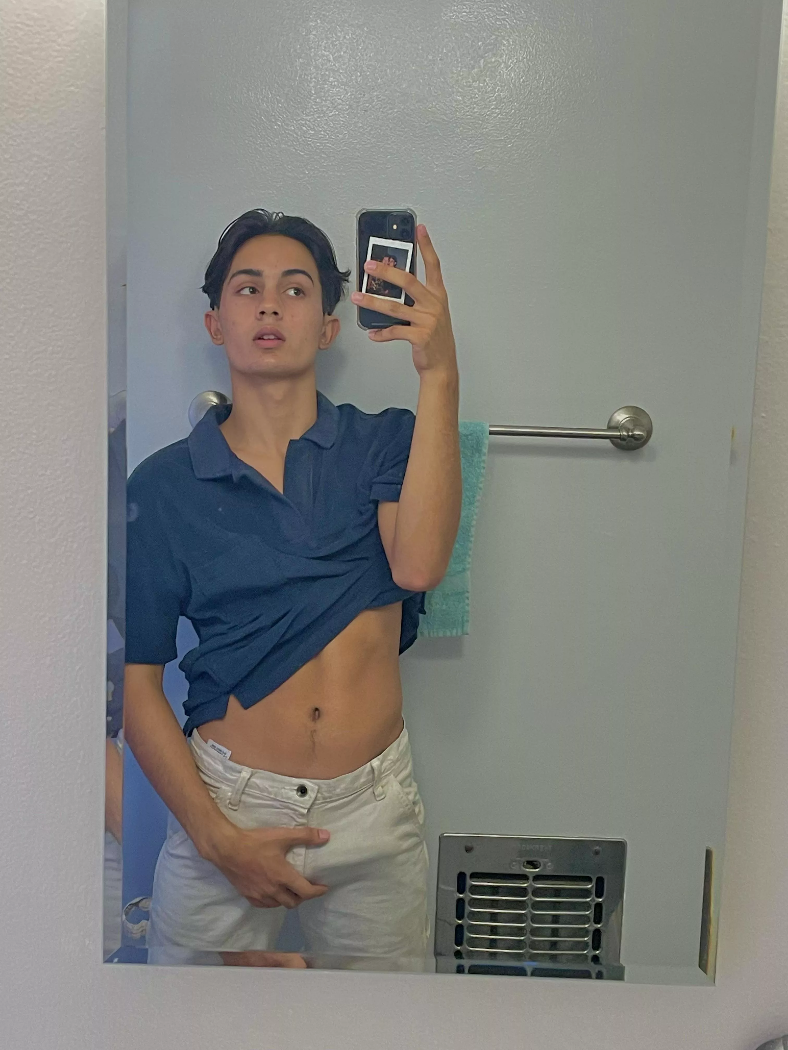 Oops got a boner at a party and had to run to the bathroom ;)