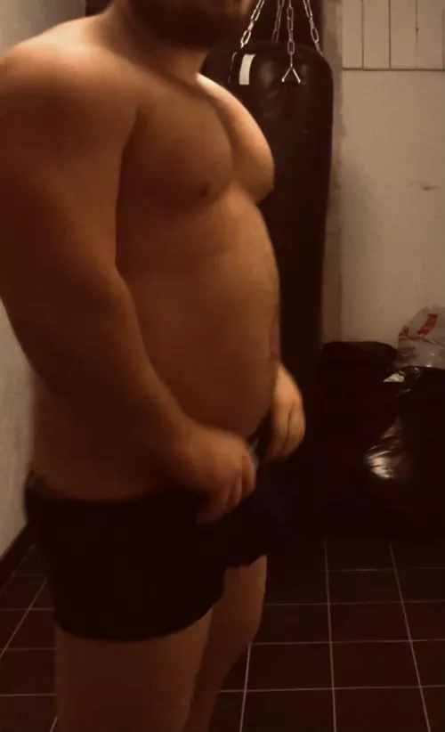 Open your fucking asshole, done with my workout now i want to unload in your ass.