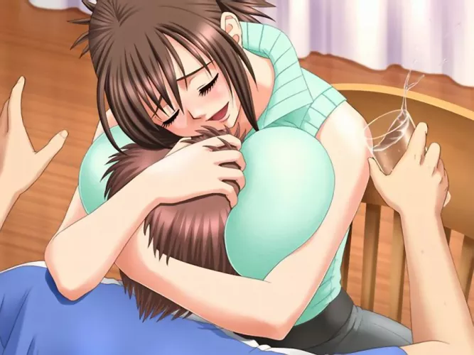 Oppai hug