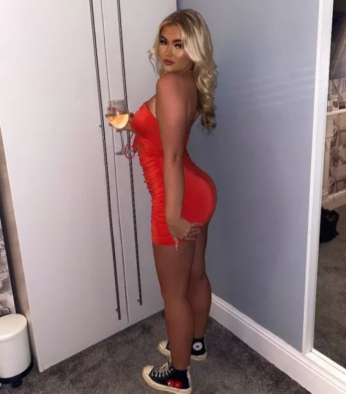Orange dress