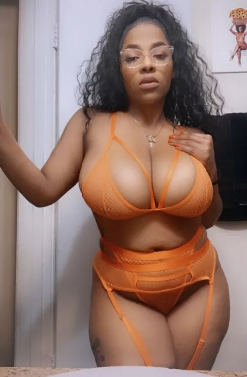 Orange lingerie