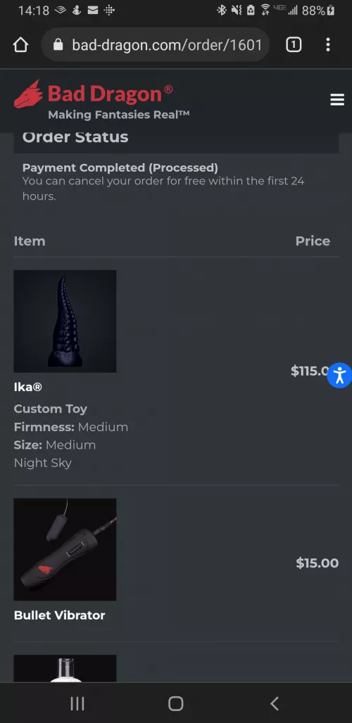 Ordered the wife her first Bad Dragon, can't wait to get this one in and try it out!