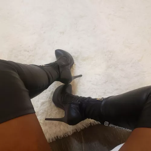 OTK leather platform boots!