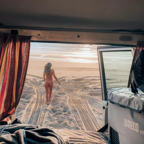 Out of bed, to morning swim.