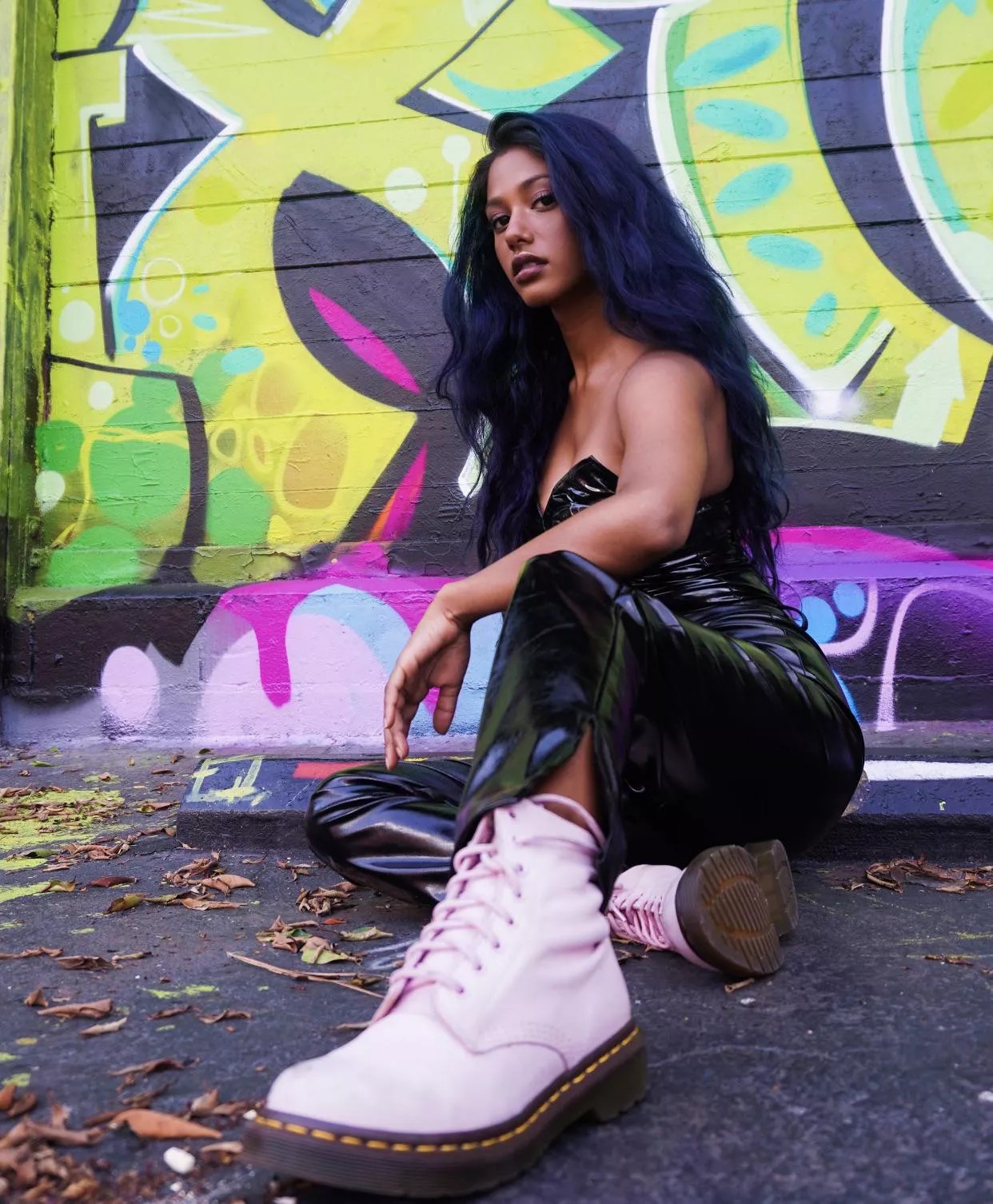 Outside and up to no good