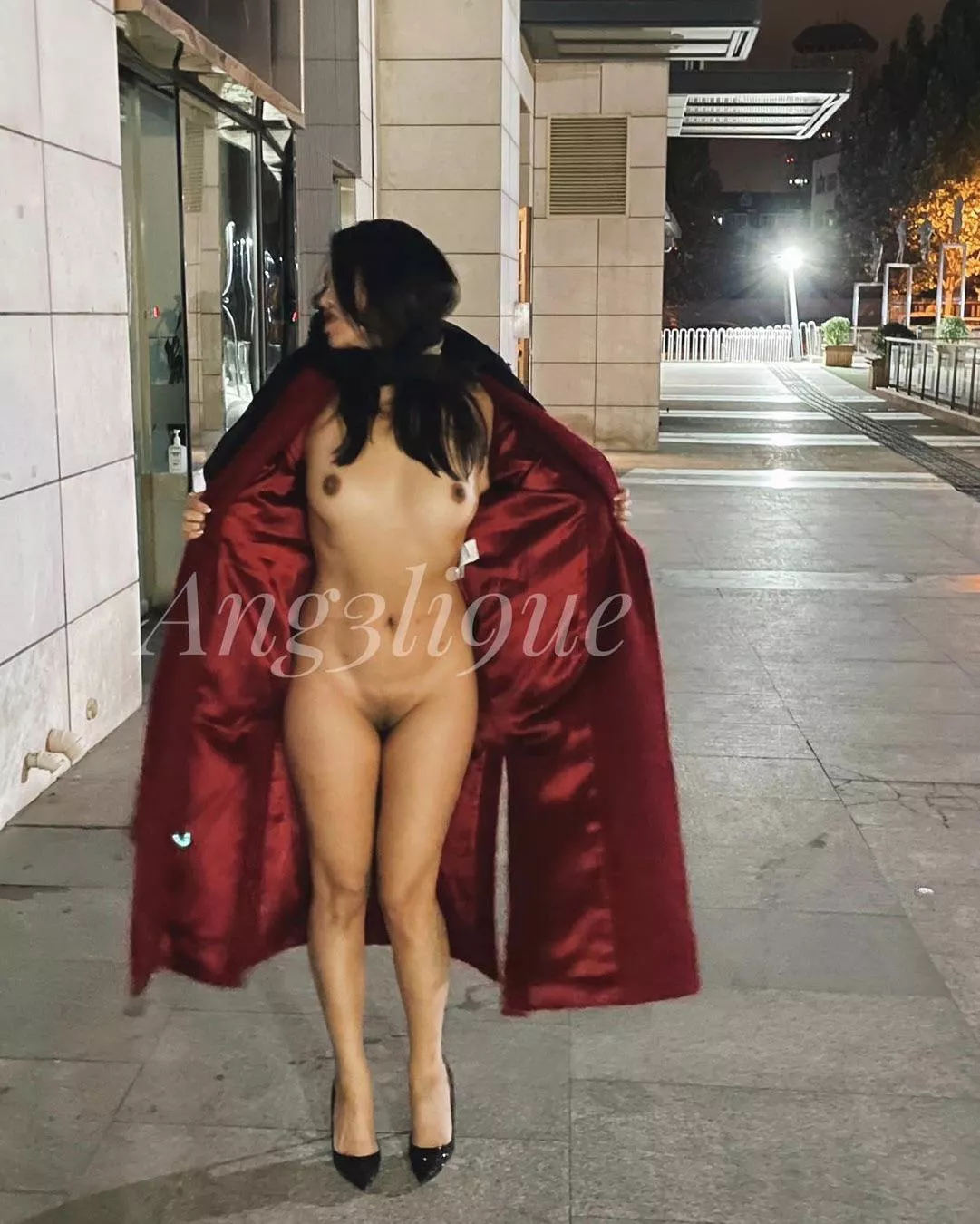 Outside my apartment complex... hey neighbor, you gonna put me up against the building wall and fuck me?