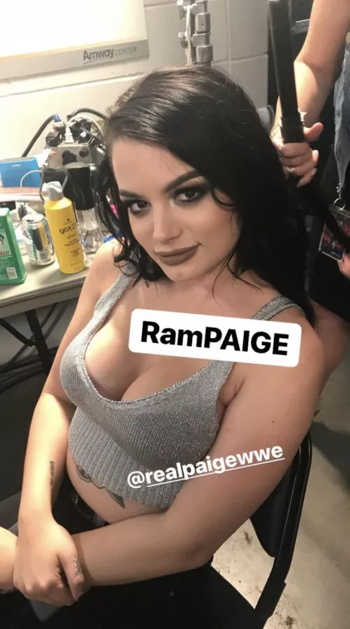 Paige showing off that rack