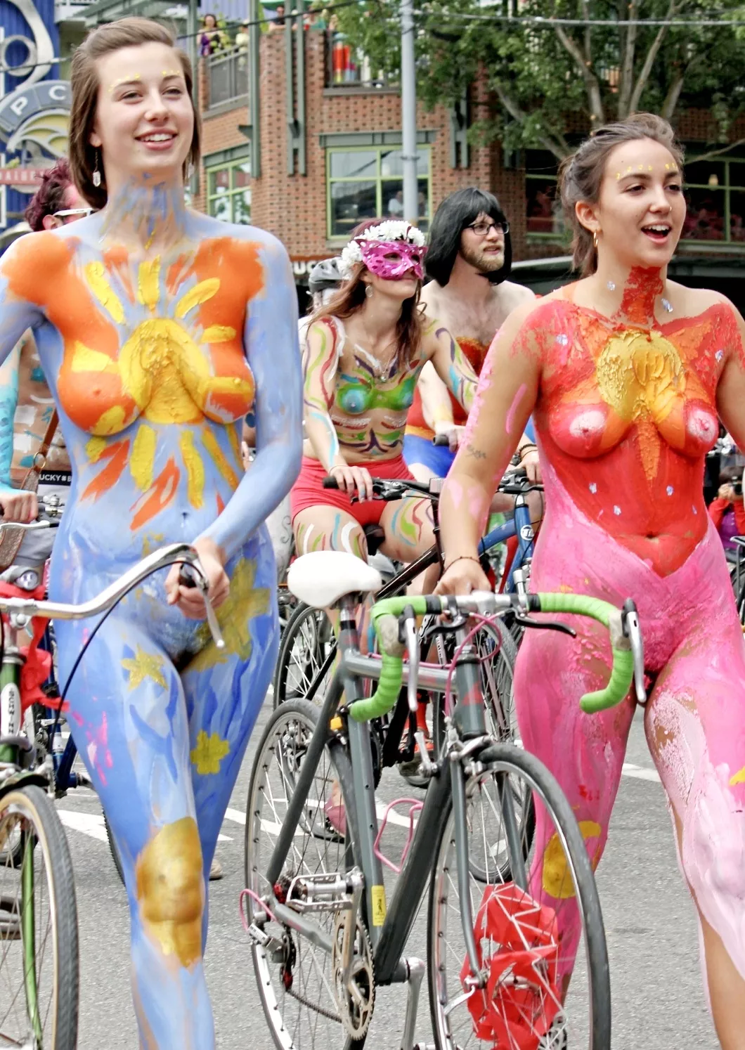 Painted bikers Painted bikers