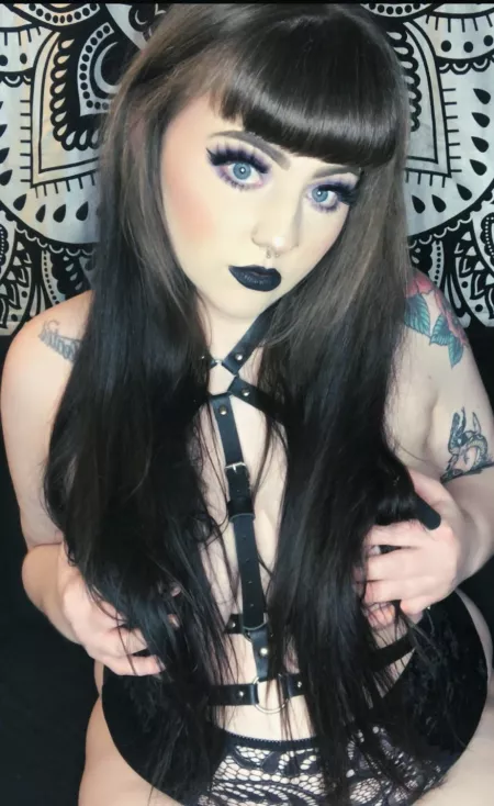 Pale blue eyed baby 🖤