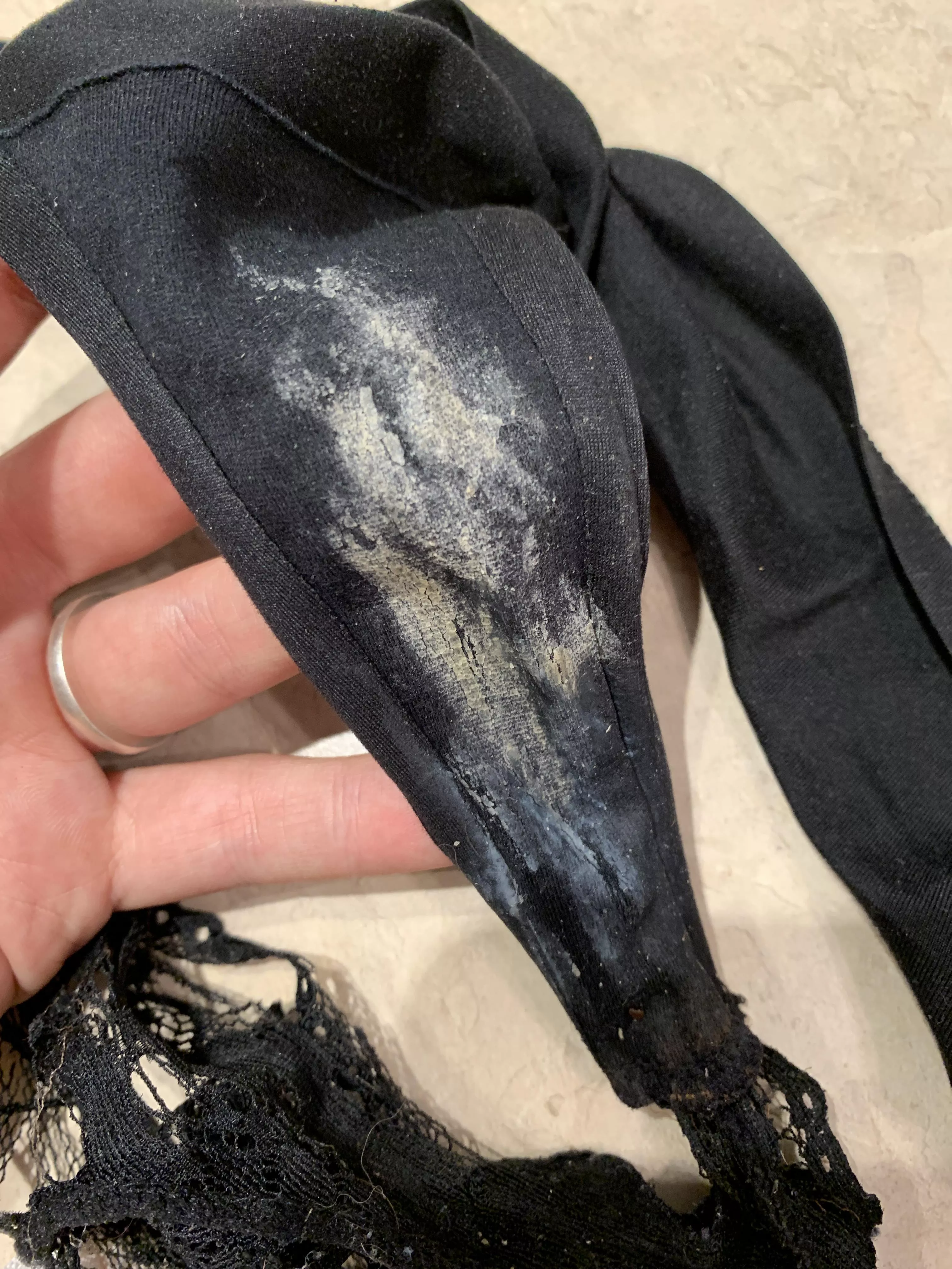 Panties worn 2 days (no shower) who wants a sniff😏 Panties worn 2 days (no shower) who wants a sniff😏
