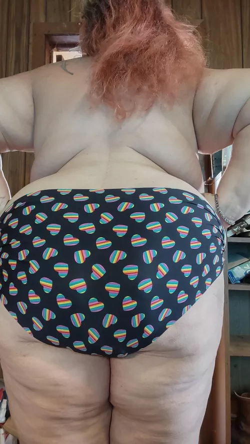 Panty clad ass, ain't it glorious?