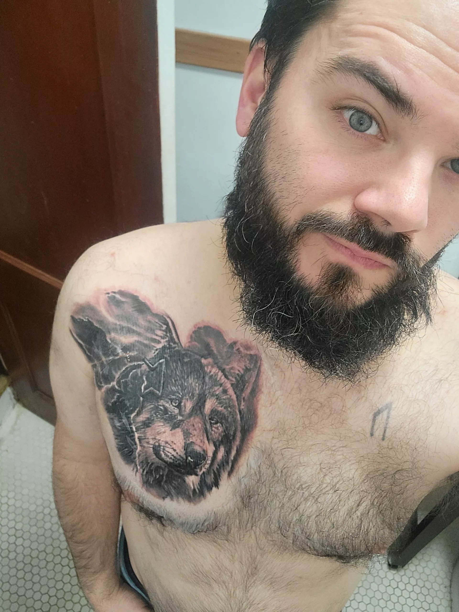 Part one of my new project. A wolf is my spirit animal