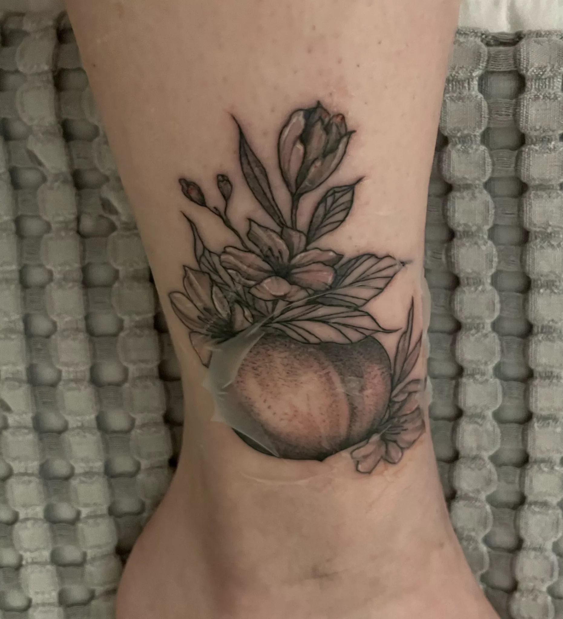 Peach tattoo