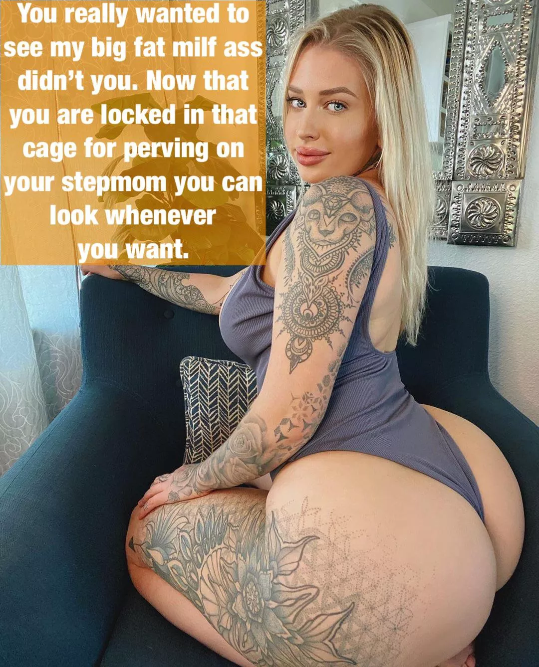 Peeping Tom caught by stepmom