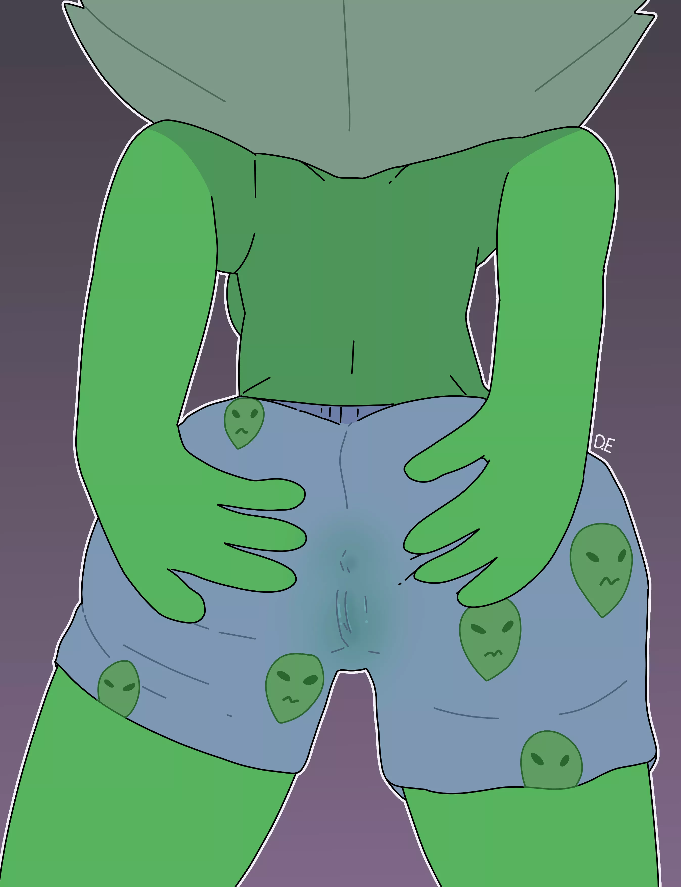 Peridot porn, spreading through her shorts