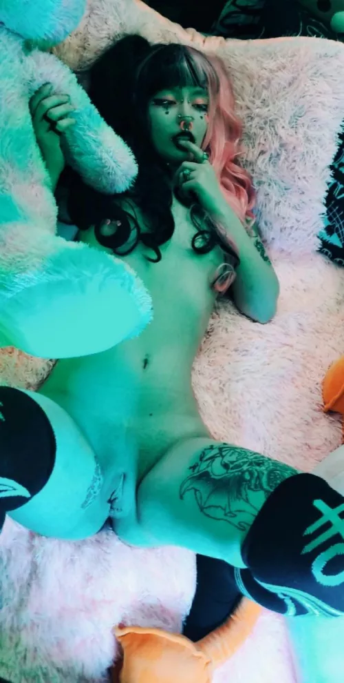 petite little goth baby, first time here