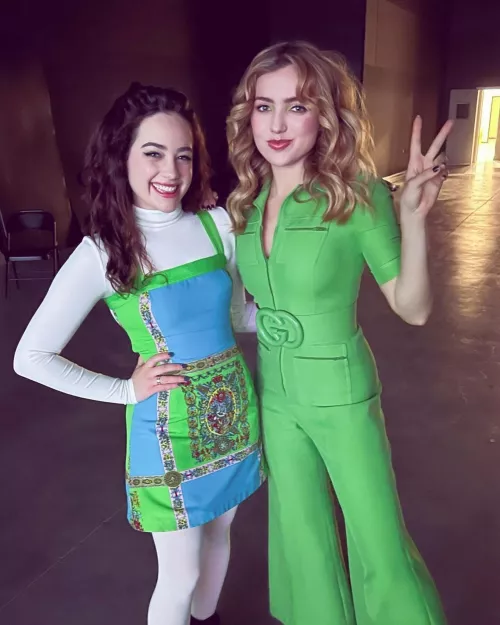 Peyton List and Mary Mouser getting fucked together is something I never knew I needed