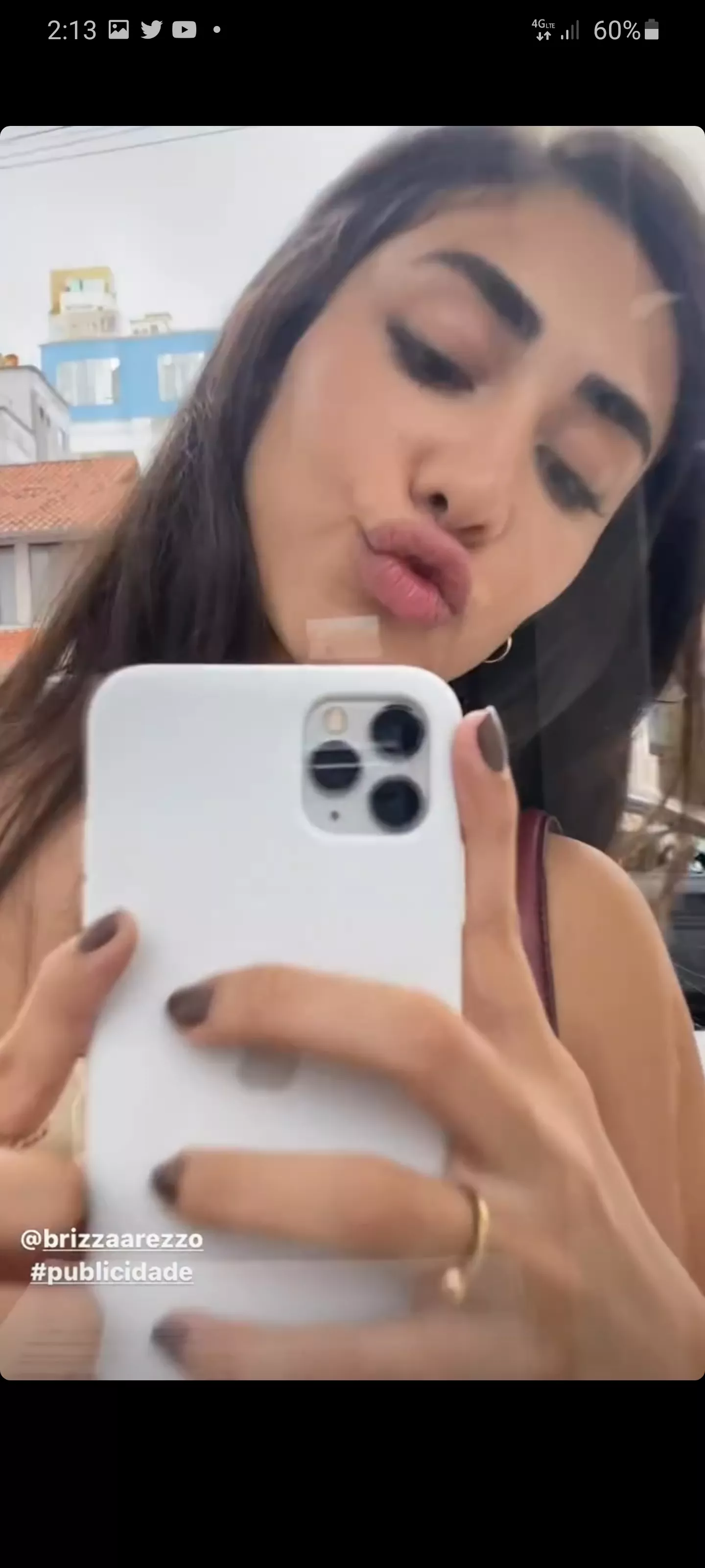 Pietra doing what she does best