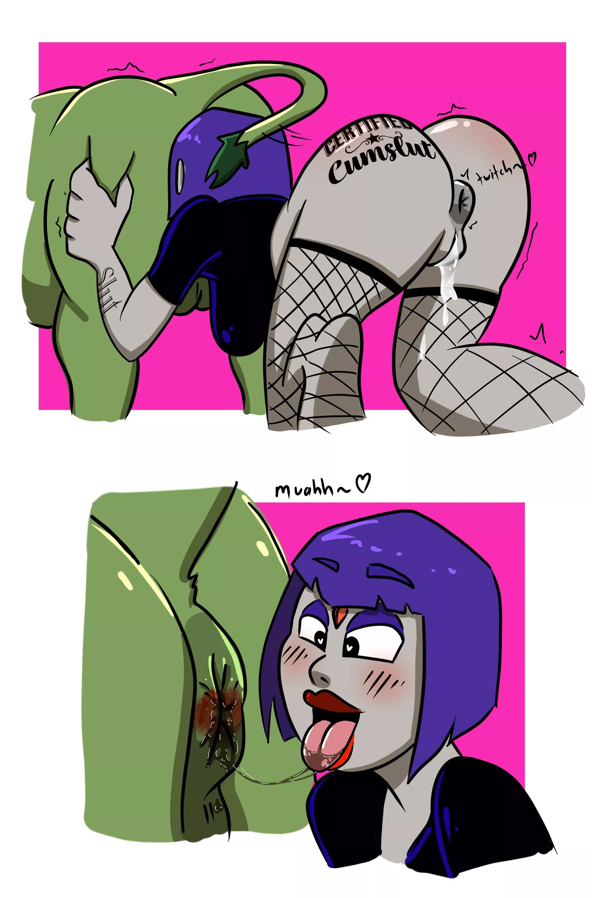 Piggy rimming action😋 (SammyTheLewdFrog)