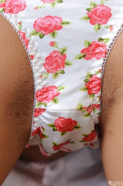 Pink floral on white