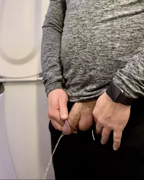 Pissing on a plane