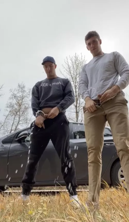 Pissing outside is the best