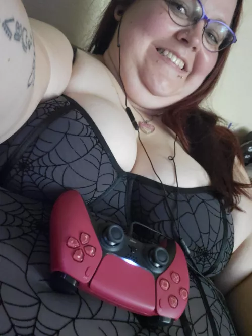 Playing a little COD in lingerie