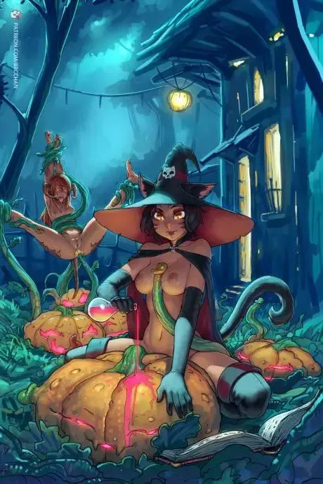 Playing in the pumpkin patch