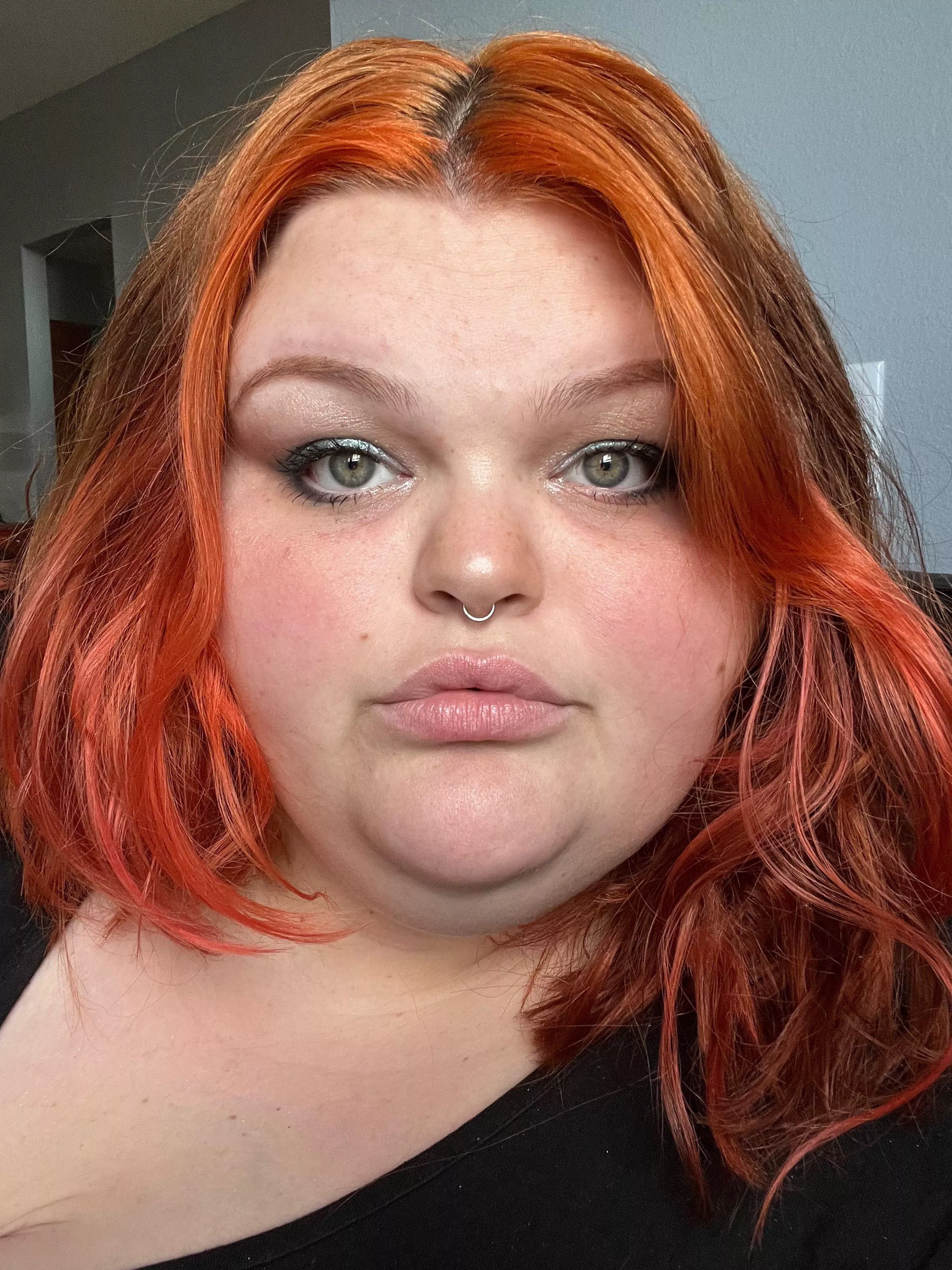 Playing with makeup for the first time in a while the other day. 🧡