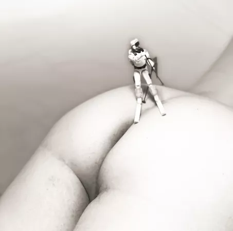 Playing with some of my old G.I. Joes...Snowjob wanted to try skiing on my assðŸ¤