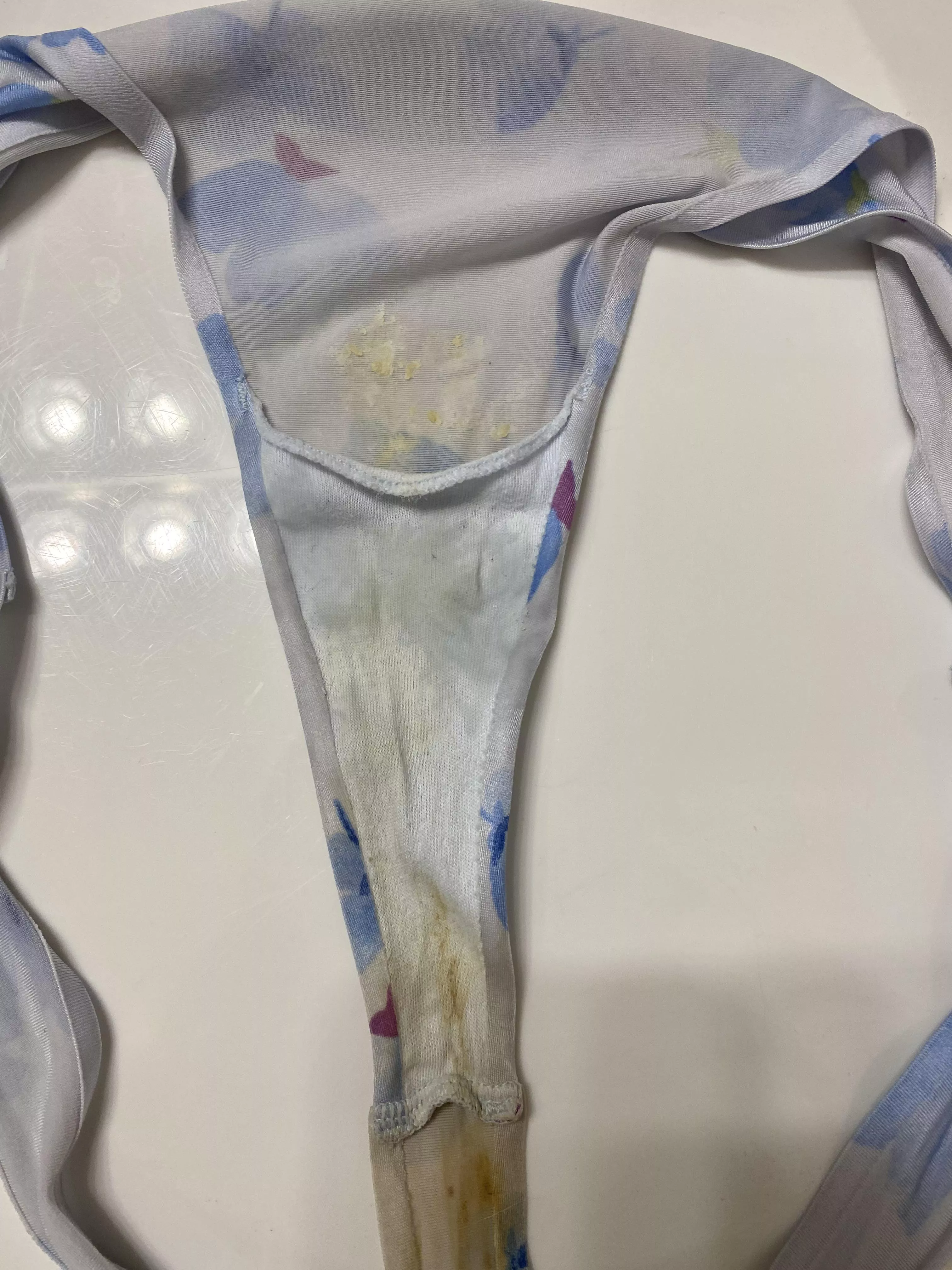 Please no rude comments, the buyer asked for dirty panties and light skid marks. How’d I do? 😜