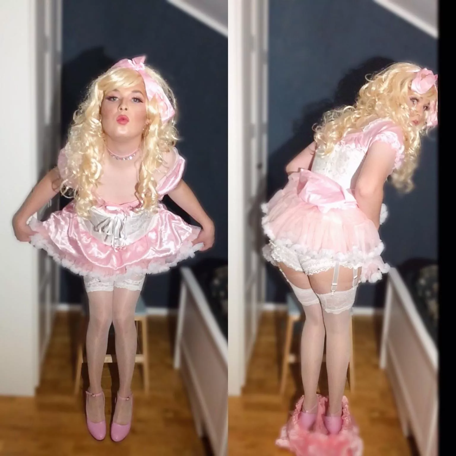 Pls make me daddy’s little sissytart🙏 I dressed up just like you ordered 😣🎀