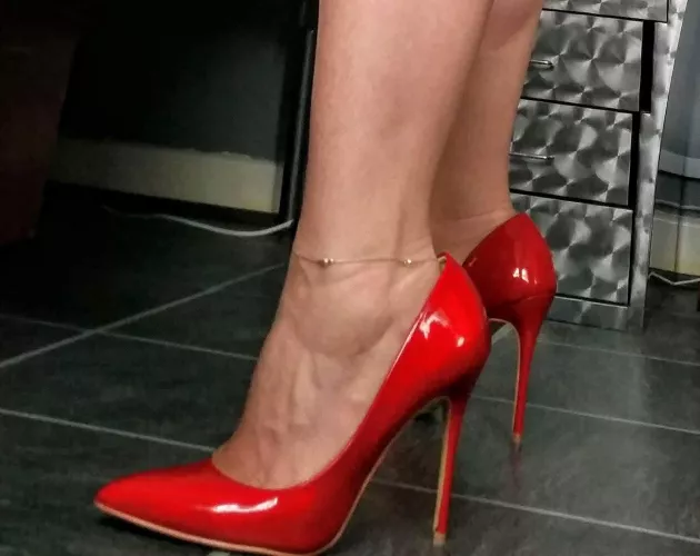 Polished red shoes