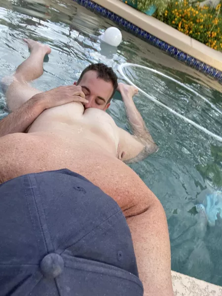 Pool rules donβt allow diving. He dove his tongue into my ass anyways.